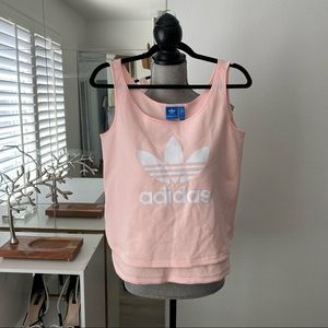 Baby pink adidas top